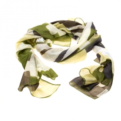 مملوكة مسبقًا وشاح بربري قطن كاروهات تجريدي متعدد الألوان