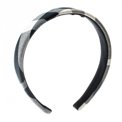 Pre Owned Burberry Beige Novacheck Fabric Headband 