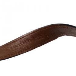 Pre Owned حزام بربري كانفاس هاوس تشيك بيج/بني 80سمم