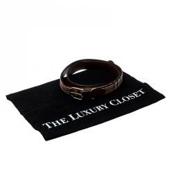 Pre Owned حزام بربري كانفاس هاوس تشيك بيج/بني 80سمم