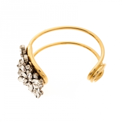 مملوكة مسبقًا سوار بربري ديزي كريستال ذهبي اللون مفتوح
