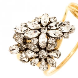 مملوكة مسبقًا سوار بربري ديزي كريستال ذهبي اللون مفتوح