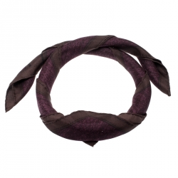 مملوكة مسبقًا Burberry Beige Novacheck and Belt Print Silk Square Scarf 