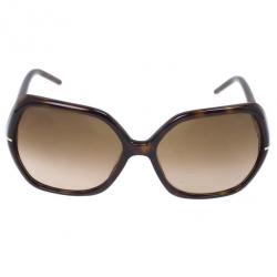 Pre Owned Burberry Black Oversized Square Faceted Woman Sunglasses