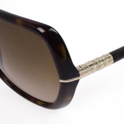 Pre Owned Burberry Black Oversized Square Faceted Woman Sunglasses
