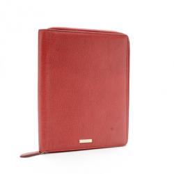 Pre Owned Burberry London Red Leather iPad Case