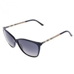 Pre Owned Burberry Check Wrapped Cat Eye Womens Sunglasses