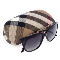 Pre Owned Burberry Check Wrapped Cat Eye Womens Sunglasses