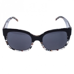 مملوكة مسبقًا نظارة شمسية بربري B 4271 كاروهات هاوس سوداء مربعة