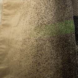 Pre Owned Burberry Green Fringed Edge Nova Check Silk Scarf