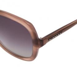 Pre Owned Burberry Brown 4077 Square Woman Sunglasses