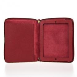 Pre Owned Burberry London Red Leather iPad Case