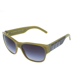 Pre Owned نظارة شمسية بربري "بي4104" غرادينت أخضر زيتوني