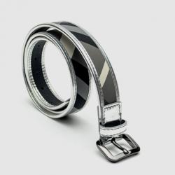 Pre Owned Burberry Smoked Check Ladies Belt Size 40