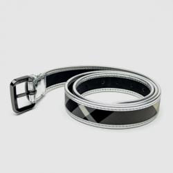 Pre Owned Burberry Smoked Check Ladies Belt Size 40