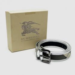 Pre Owned Burberry Smoked Check Ladies Belt Size 40