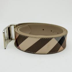 Pre Owned Burberry Barnesfield Classic Haymarket Check Belt Size 40
