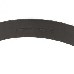 مملوكة مسبقًا حزام بربري إبزيم قلب جلد أسود 80 سم