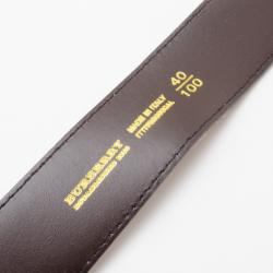 مملوكة مسبقًا Burberry Barnesfield Classic Haymarket Check Belt