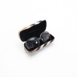 Pre Owned Burberry Clear Oversized Round Framed Sunglasses