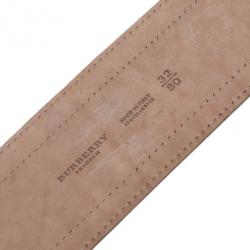 Pre Owned Burberry Prorsum Green Patent Leather Corset Belt 80CM