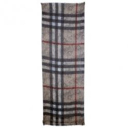 مملوكة مسبقًا Burberry Beige Novacheck Floral Stole