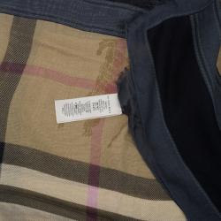 Pre Owned Burberry Novacheck Modal and Cashmere Brown Stole