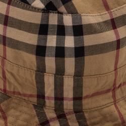 Pre Owned Burberry Reversible Check Bucket Hat