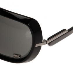 Pre Owned Burberry Black Oversized Square Sunglasses