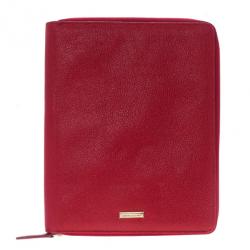 Pre Owned Burberry London Red Leather iPad 2 Case