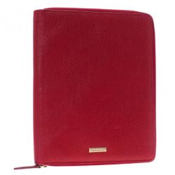 Pre Owned Burberry London Red Leather iPad 2 Case