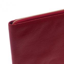 Pre Owned Burberry London Red Leather iPad 2 Case