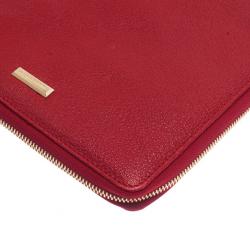 Pre Owned Burberry London Red Leather iPad 2 Case