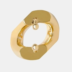 Pre Owned Burberry Chain Link Gold Tone Single Cuff Earring