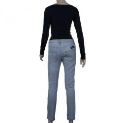 مملوكة مسبقًا Burberry Skinny Fit Grey Jeans S