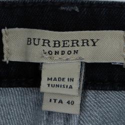 مملوكة مسبقًا Burberry Skinny Fit Grey Jeans S