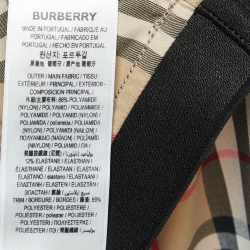 Pre Owned Burberry Brown Checked Jersey Leggings Set S/M