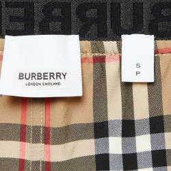 Pre Owned Burberry Brown Checked Jersey Leggings Set S/M
