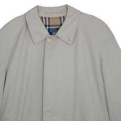 Pre Owned Burberry Taupe Men's Cotton Trench Coat XXXL