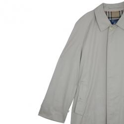 Pre Owned Burberry Taupe Men's Cotton Trench Coat XXXL