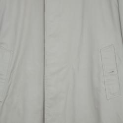 Pre Owned Burberry Taupe Men's Cotton Trench Coat XXXL