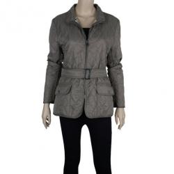 مملوكة مسبقًا Burberry Mid-Length Diamond Quilted Jacket M