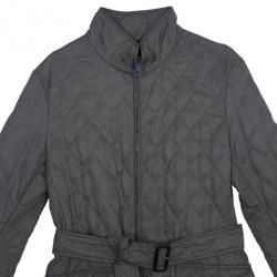 مملوكة مسبقًا Burberry Mid-Length Diamond Quilted Jacket M