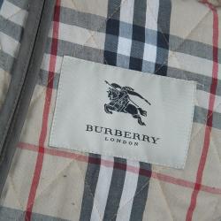 مملوكة مسبقًا Burberry Mid-Length Diamond Quilted Jacket M