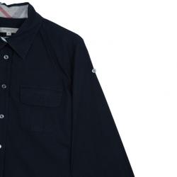 Pre Owned Burberry London Black Military Shirt M