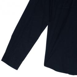 Pre Owned Burberry London Black Military Shirt M