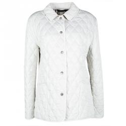 Burberry London Off White Diamond Quilted Constance Jacket L Burberry | TLC