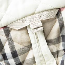 مملوكة مسبقًا جاكت بربري بريت أزرار أمامية مبطن ألماس أصفر فاتح XL