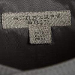 Pre Owned Burberry Brit Grey Cotton Short Sleeve Tunic M