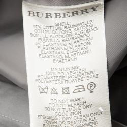 Pre Owned Burberry Brit Grey Cotton Short Sleeve Tunic M